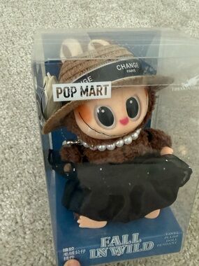 Pop Mart Fall In Wild Plush Doll - Brown with Black Outfit